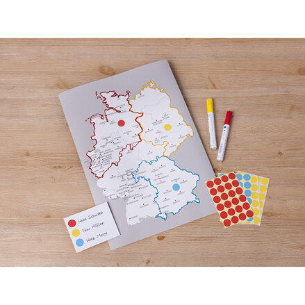 Avery Zweckform etikety 18mm, modré, 24 etiket, značkovací, baleno po 4 ks, 3005, pro ruční popis