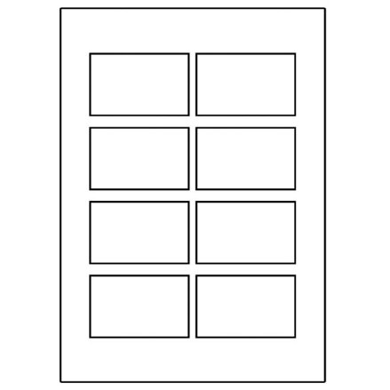 Avery Zweckform vizitky, s hladkým okrajem, 8ks/A4, oboustranné typ matné, bílé, A4, 260 g/m2, 85x54mm, 10 listů, pro inkoustové t