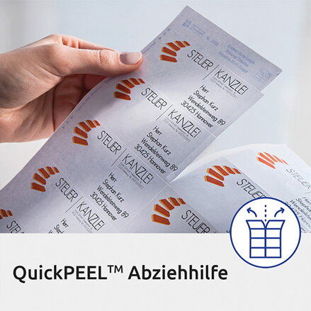 Avery Zweckform etikety 210mm x 297mm, A4, průhledné, transparentní, 1 etiketa, baleno po 25 ks, L7567-25, pro laserové tiskárny