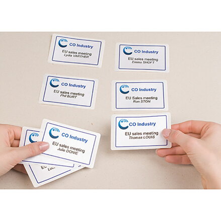 Avery Zweckform jmenovky 80mm x 50mm, A4, bílé, 10 etiket, samolepicí, baleno po 20 ks, L4785-20, pro laserové tiskárny