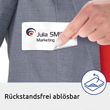 Avery Zweckform jmenovky 80mm x 50mm, A4, bílé, 10 etiket, samolepicí, baleno po 20 ks, L4785-20, pro laserové tiskárny