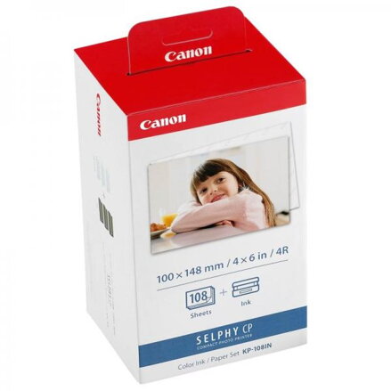 Canon Color Ink Paper Set, KP108IN, foto papír, 3 balení KP36IN typ lesklý, bílý, CP100, 220, 300, 330, 400, 500, 520, 600, 710, 1