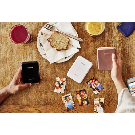 Canon ZINK Photo Paper, foto papír, bez okrajů typ lesklý, Zero Ink typ bílý, 5x7,6cm, 2x3", 50 ks, 3215C002, termální