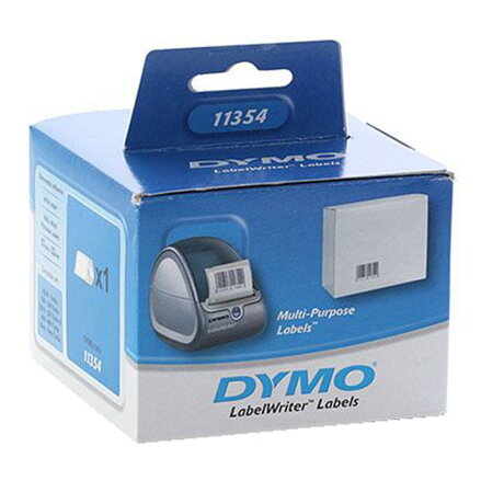 Dymo papírové štítky 57mm x 32mm, bílé, multifunkční, 1000 ks, 11354, S0722540