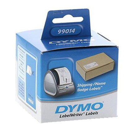 Dymo papírové štítky 101mm x 54mm, bílé, pro přepravu, 220 ks, 99014, S0722430