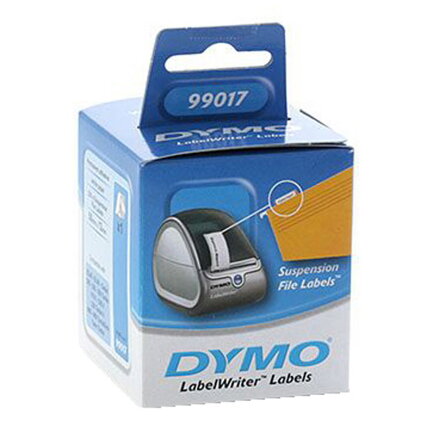Dymo papírové štítky 50mm x 12mm, bílé, na závěsné pořadače, 220 ks, 99017, S0722460