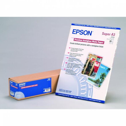 Epson Premium Semigloss Photo Paper, foto papír, pololesklý, bílý, Stylus Photo 1270, 2000P, A3+, 251 g/m2, 20 ks, C13S041328, ink Epson Premium Semigloss Photo Paper, foto papír, pololesklý, bílý, Stylus Photo 1270, 2000P, A3+, 251 g/m2, 20 ks, C13S041328, ink
