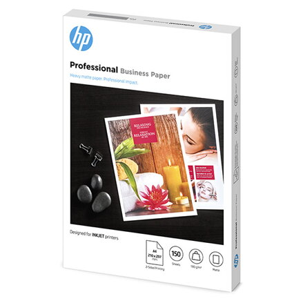 HP PROF MATTE FSC, papír, matný, bílý, A4, 180 g/m2, 150 ks, 7MV79A, nespecifikováno