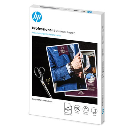 HP PROF MATTE FSC, papír, matný, bílý, A4, 200 g/m2, 150 ks, 7MV80A, nespecifikováno