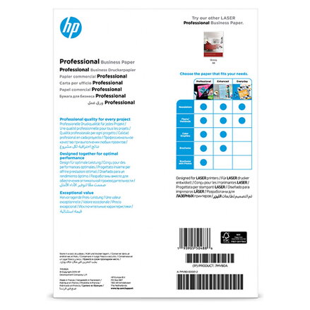 HP PROF MATTE FSC, papír, matný, bílý, A4, 200 g/m2, 150 ks, 7MV80A, nespecifikováno