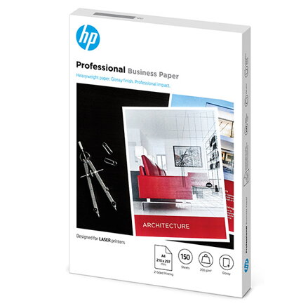 HP PROF, papír, lesklý, bílý, A4, 200 g/m2, 150 ks, 7MV83A, nespecifikováno