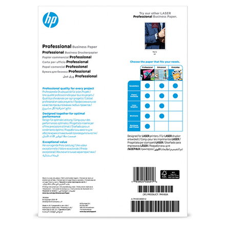 HP PROF, papír, lesklý, bílý, A4, 200 g/m2, 150 ks, 7MV83A, nespecifikováno