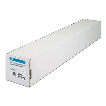HP 610/22.9/Everyday Adhesive Matte Polypropylene, matný, 24", 2-pack, C0F18A, 120 g/m2, papír, 610mmx22,9m, bílý, pro inkoustové