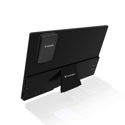 Verbatim přenosný dotykový monitor s powerbankou, ALU, 13.3", WUXGA (1920 x 1200), 60Hz, černý