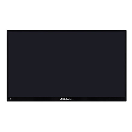 Verbatim přenosný dotykový monitor, PMT-15-4K, 15.6", Ultra HD 4K (3840x2160), 60Hz, černý