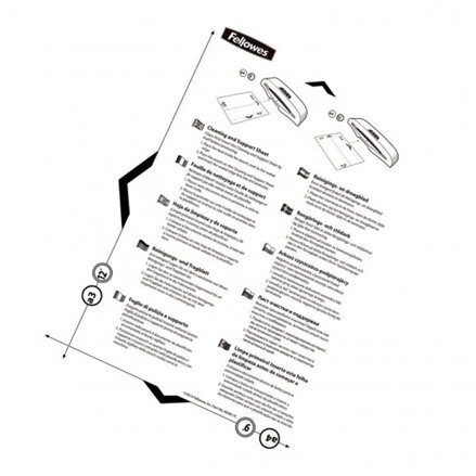 Fellowes čistící listy pro laminátory, A4 i A3mm, 10ks