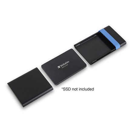 Sada krytů pro interní HDD/SSD, Verbatim, 2.5", Store,N,Go, USB 3.0 (3.2 Gen 1), 53106, černá