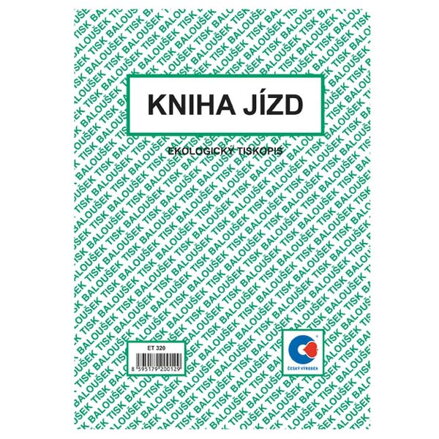 Kniha jízd ET320, A5, 3x52listů,3ks, cena za 1ks, Baloušek