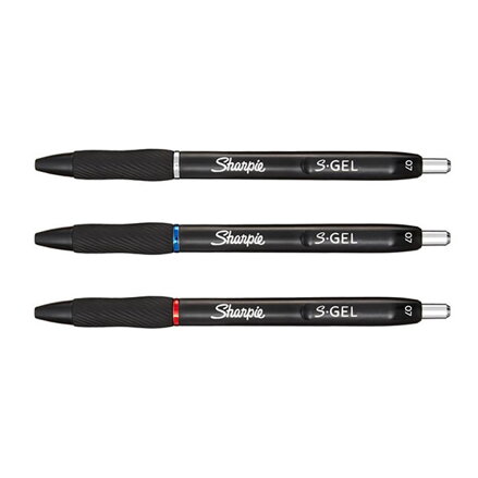 Sharpie, gelové pero S-Gel, mix barev, 3ks, 0.7mm