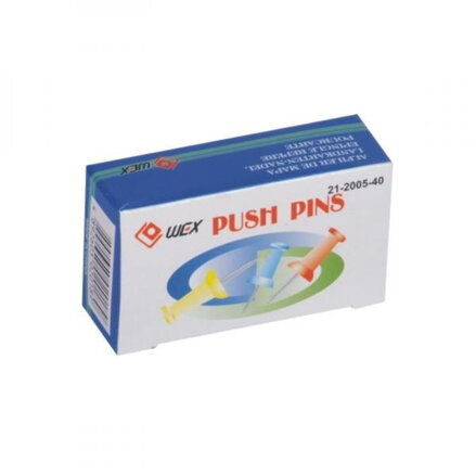 Připínáčky mapové, 5x50ks, nadružené barvy, 5ks, cena za 1ks