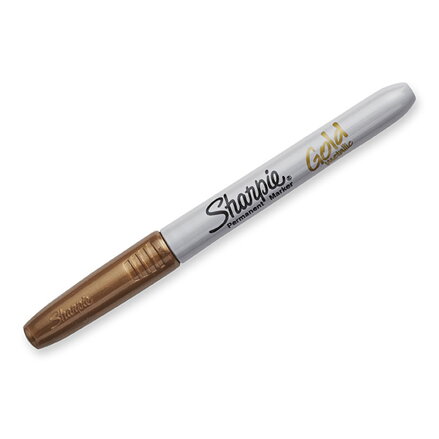 Sharpie, popisovač Metallic, zlatý, 12ks, 1.4mm, permanentní