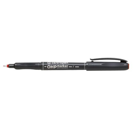 Centropen, marker 2636, červený, 10ks, 0.6mm, alkoholová báze, cena za 1ks