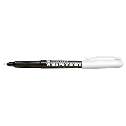 Centropen, popisovač 2686, bílý, 10ks, 1.2mm, vodní báze, cena za 1ks
