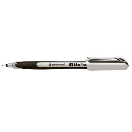 Centropen, liner 4721, černý, 10ks, 0.3mm, jemný plastový hrot v kovové objímce, cena za 1ks