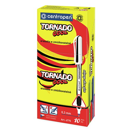 Centropen, sada Tornado 4775, modrý, 10ks, 0.3mm, zmizíkovatelný, COOL