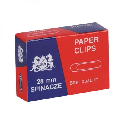 Spony dopisní, 28mm, 5x100ks, cena za 1ks