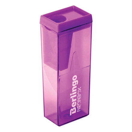 Berlingo, ořezávátko jednoduché NeonBox, color, 24ks