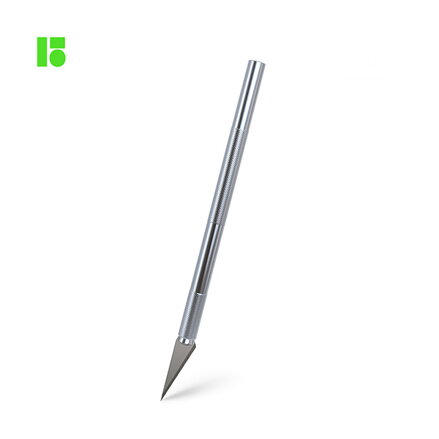 Papírnický skalpel hliníkový, 8mm, 1ks, Berlingo, 5 náhradních čepelí