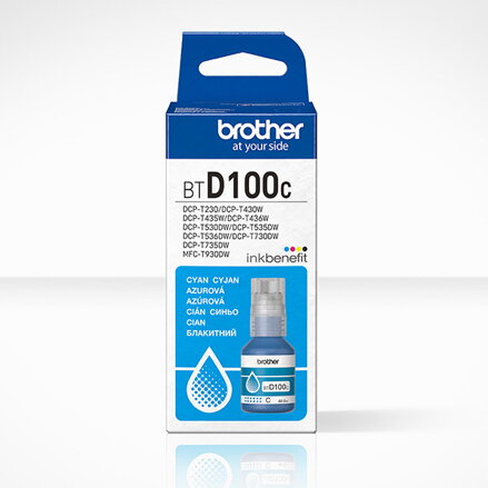 Brother originální ink BTD100C, cyan, 5000str., 48.8ml