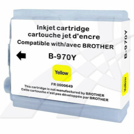 UPrint kompatibilní ink s LC-1000Y, yellow, 10ml, B-970Y, pro Brother DCP-330C, 540CN, 130C, MFC-240C, 440CN