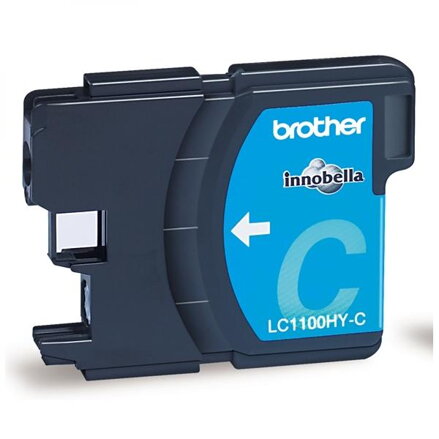 Brother originální ink LC-1100HYC, cyan, 750str., high capacity, Brother DCP-6690CW, MFC-6490CW