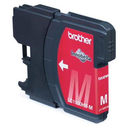 Brother originální ink LC-1100HYM, magenta, 750str., high capacity, Brother DCP-6690CW, MFC-6490CW