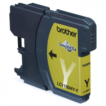 Brother originální ink LC-1100HYY, yellow, 750str., high capacity, Brother DCP-6690CW, MFC-6490CW