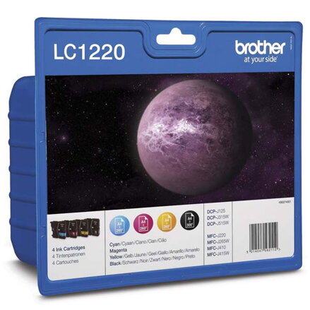 Brother originální ink LC-1220VALBP, CMYK, 4x300str., Brother DCP-J925 DW