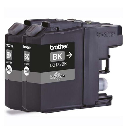 Brother originální ink LC-123BK, black, 2x600str., 2ks, Brother MFC-J4510 DW