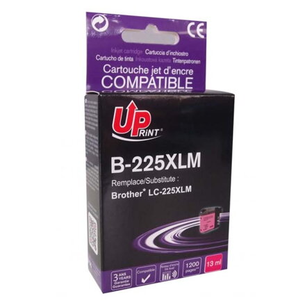 UPrint kompatibilní ink LC-225XLM, s LC-225XLM, magenta, 1200str., 13ml, B-225XLM, pro Brother MFC-J4420DW, MFC-J4620DW
