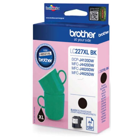 Brother originální ink LC-227XLBK, black, 1200str., Brother MFC-J4420DW, MFC-J4620DW