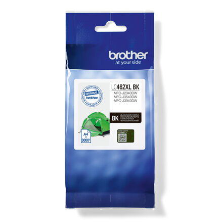 Brother originální ink LC-462XLBK, black, 3000str., Brother MFC J2340DW, MFC J3540DW, MFC J3940DW