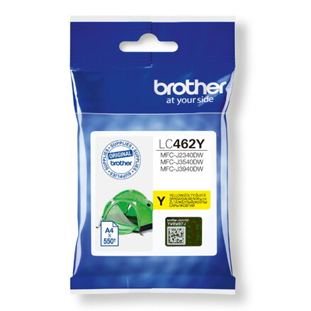 Brother originální ink LC-462Y, yellow, 550str., Brother MFC J2340DW, MFC J3540DW, MFC J3940DW
