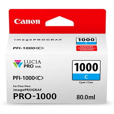Canon originální ink 0547C001, cyan, 5025str., 80ml, PFI-1000C, Canon imagePROGRAF PRO-1000