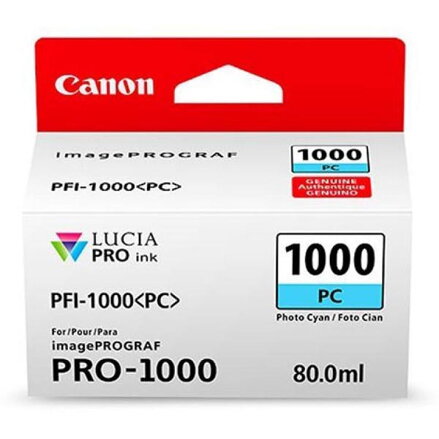 Canon originální ink 0550C001, cyan, 5140str., 80ml, PFI-1000PC, Canon imagePROGRAF PRO-1000