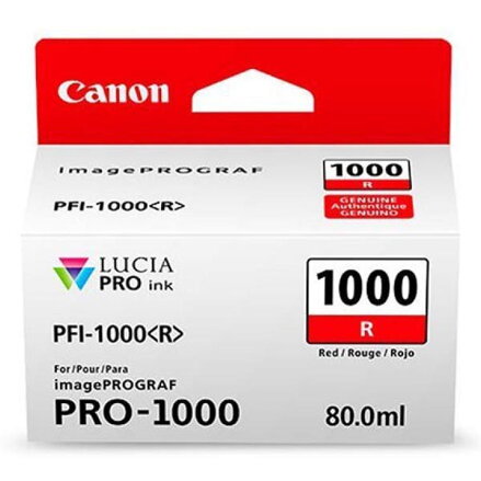 Canon originální ink 0554C001, red, 5355str., 80ml, PFI-1000R, Canon imagePROGRAF PRO-1000