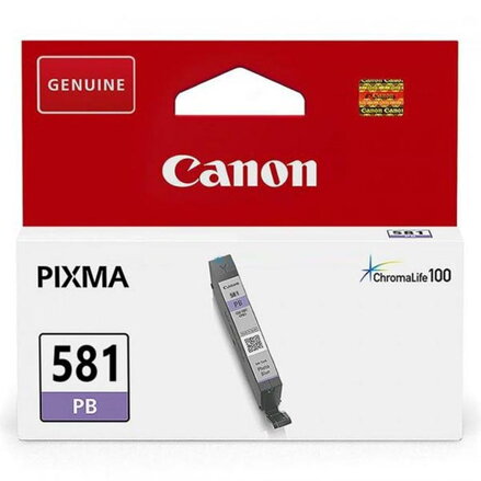 Canon originální ink CLI-581PB XL, photo blue, 8,3ml, 2053C001, very high capacity, Canon PIXMA TR7550,TR8550,TS6150,TS6151,TS8150