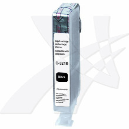 UPrint kompatibilní ink s CLI521BK, black, 10ml, C-521B, s čipem, pro Canon iP3600, iP4600, MP620, MP630, MP980