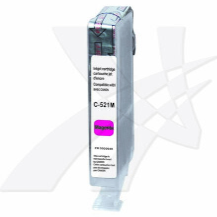 UPrint kompatibilní ink s CLI521M, magenta, 450str., 10ml, C-521M, s čipem, pro Canon iP3600, iP4600, MP620, MP630, MP980