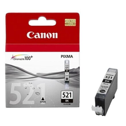 Canon originální ink CLI521BK, black, 665str., 9ml, 2933B001, Canon iP3600, iP4600, MP620, MP630, MP980